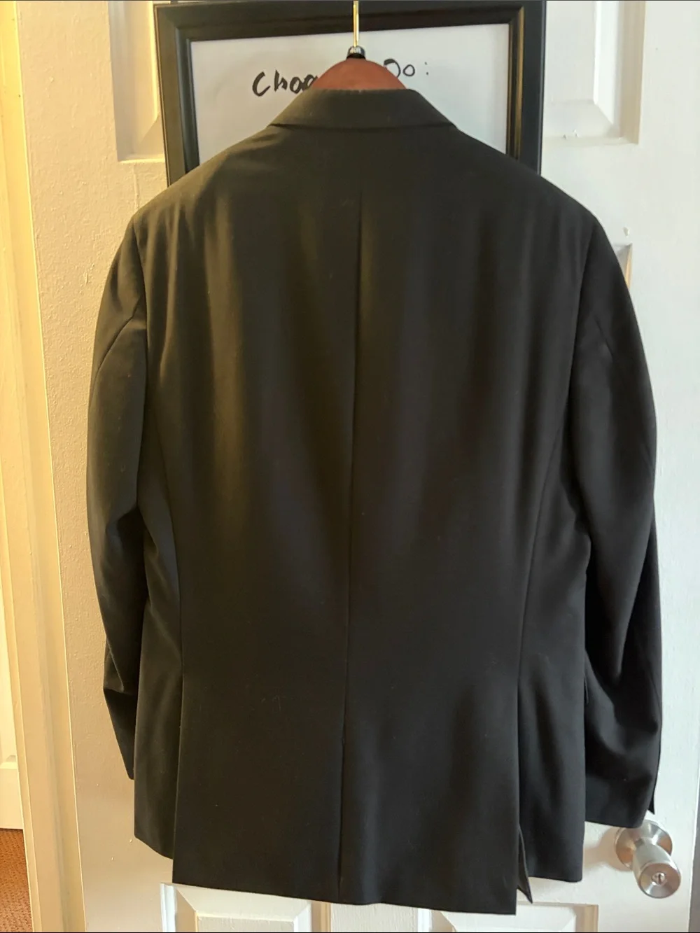 Kenneth Cole Reaction Black Men's Two-Button Sport Coat